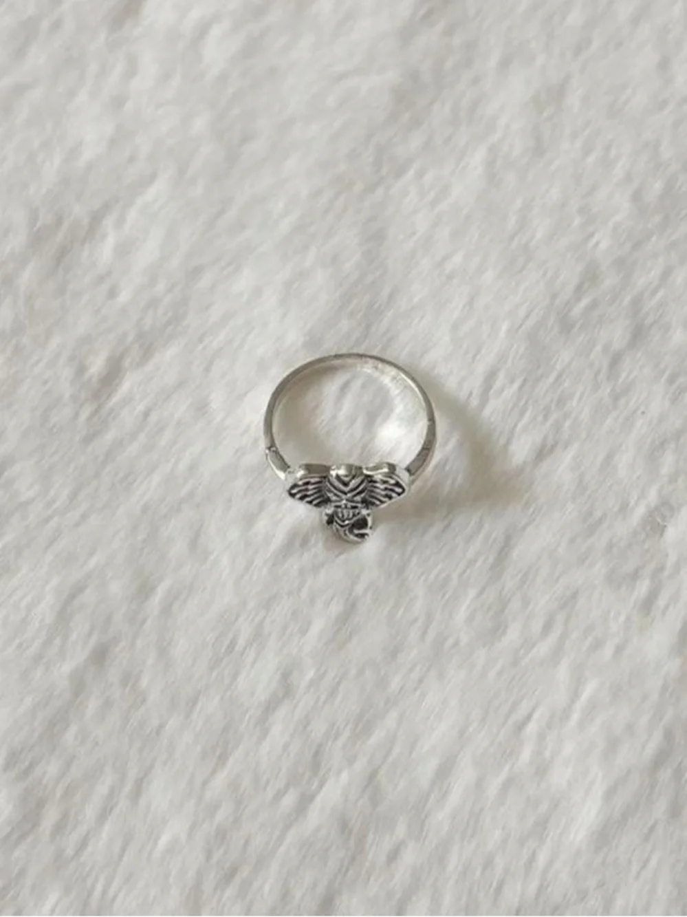 5/$15 🩷 MUST BUNDLE Silver Elephant Head Statement Ring for Women
